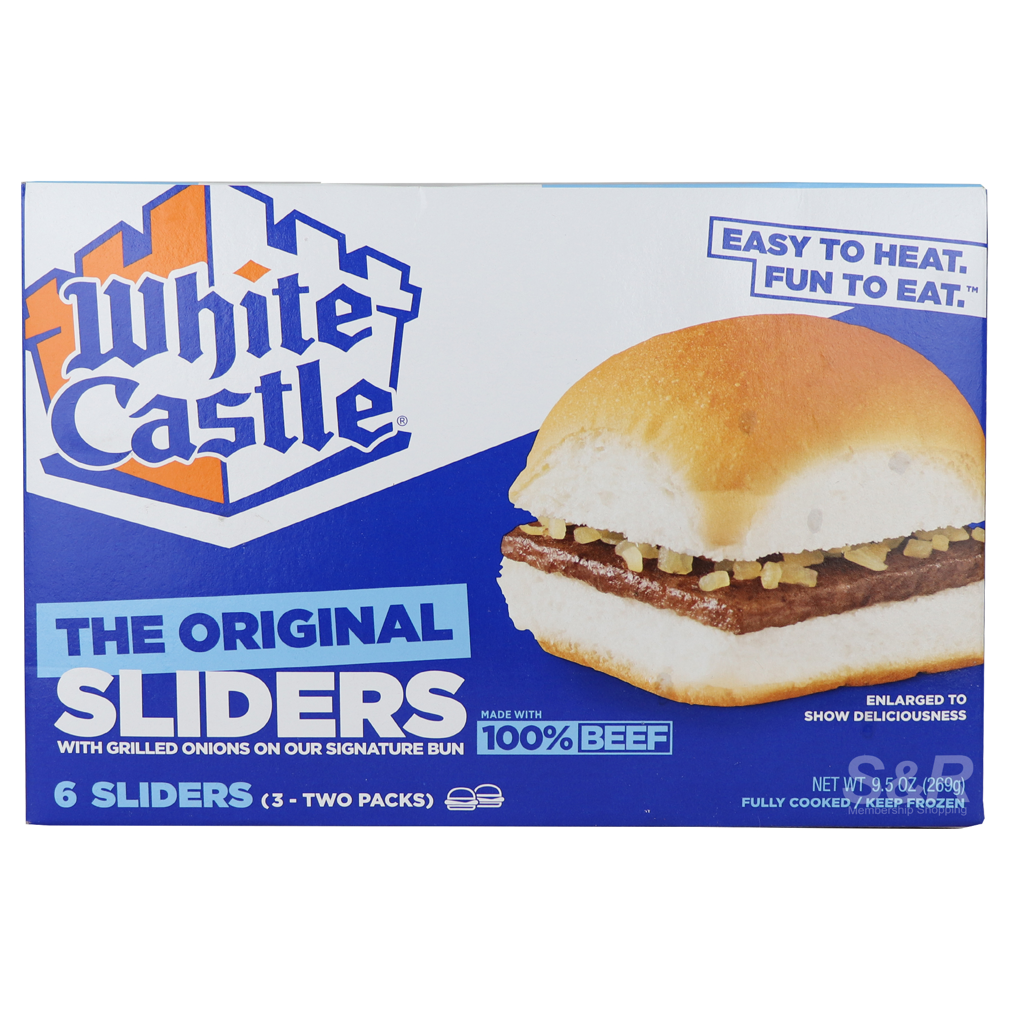 White Castle The Original Sliders 6pcs White Castle The Original Sliders 6pcs